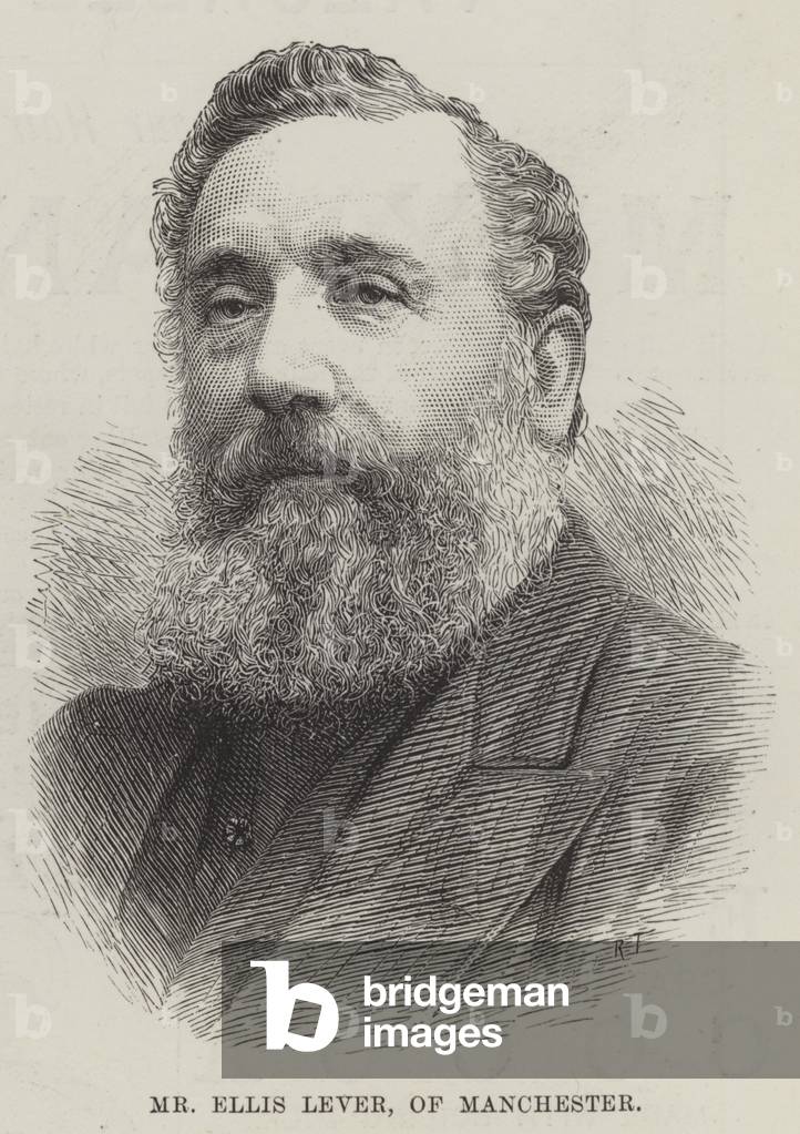Mr Ellis Lever, of Manchester (engraving)