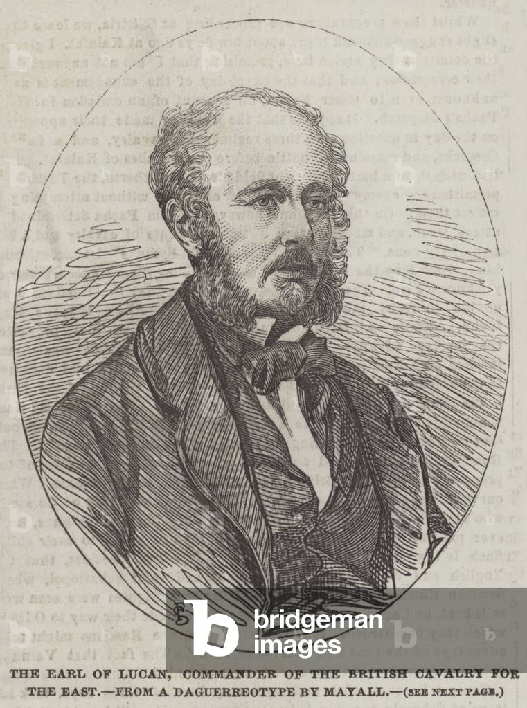 The Earl of Lucan, Commander of the British Cavalry for the East (engraving)