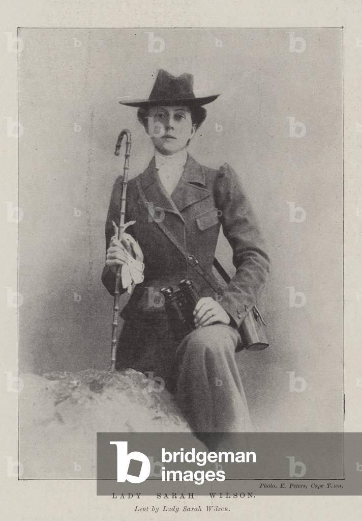 Lady Sarah Wilson (b/w photo)