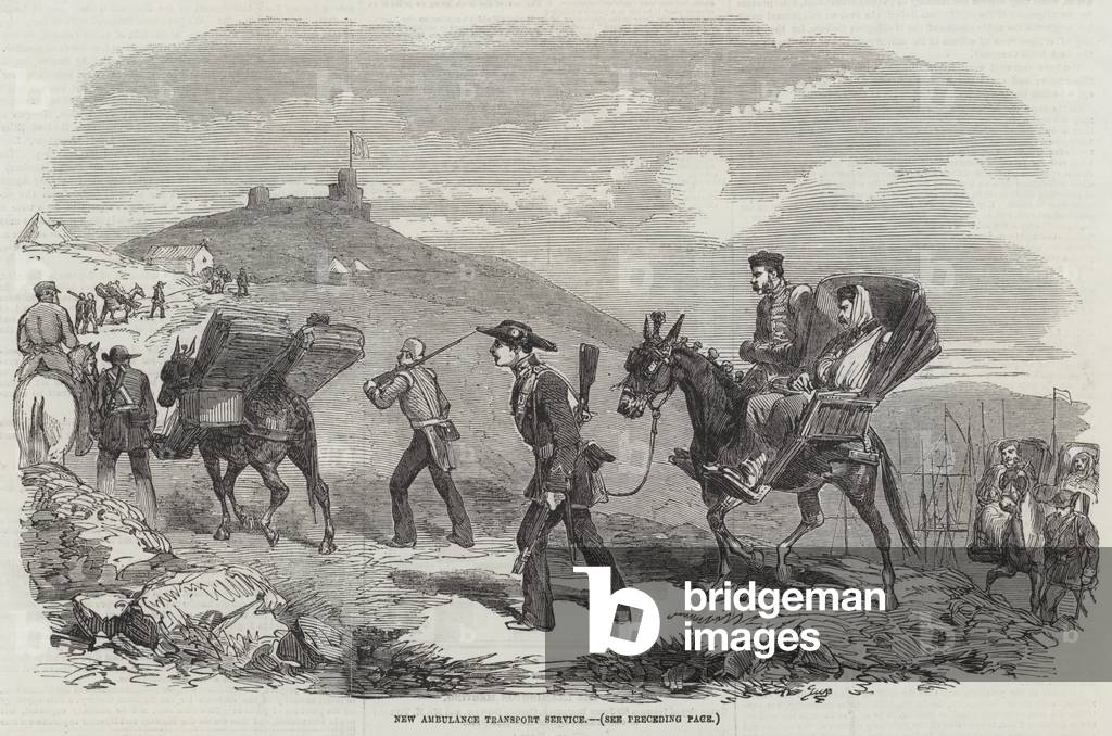 New Ambulance Transport Service (engraving)