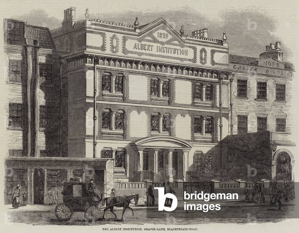 The Albert Institution, Gravel-Lane, Blackfriars-Road (engraving)