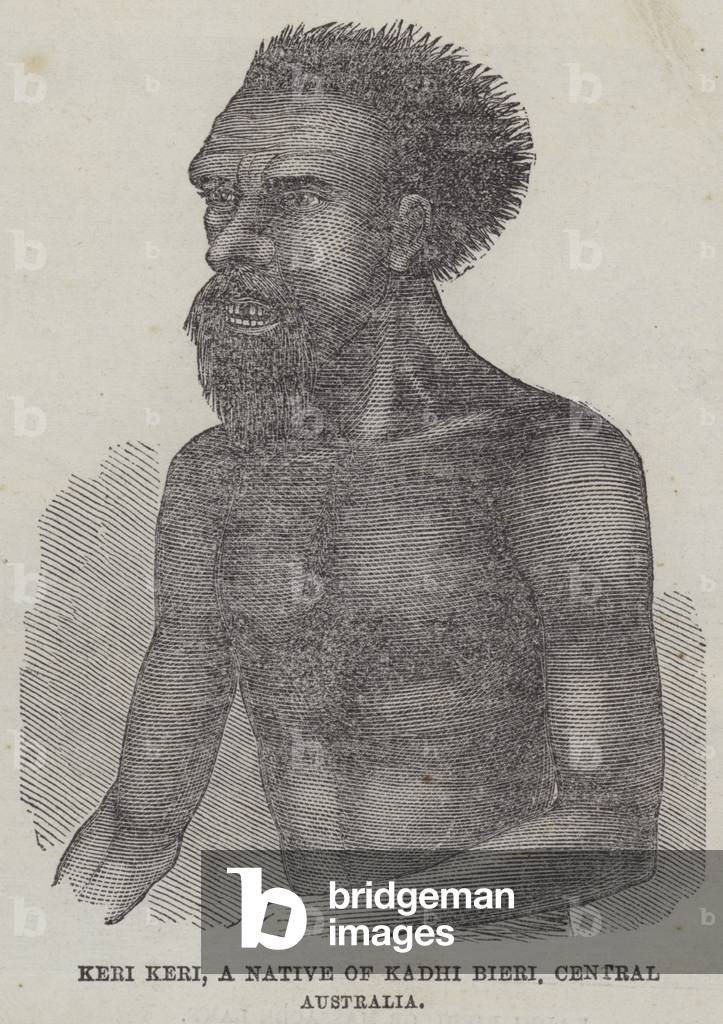 Keri Keri, a Native of Kadhi Bieri, Central Australia (engraving)