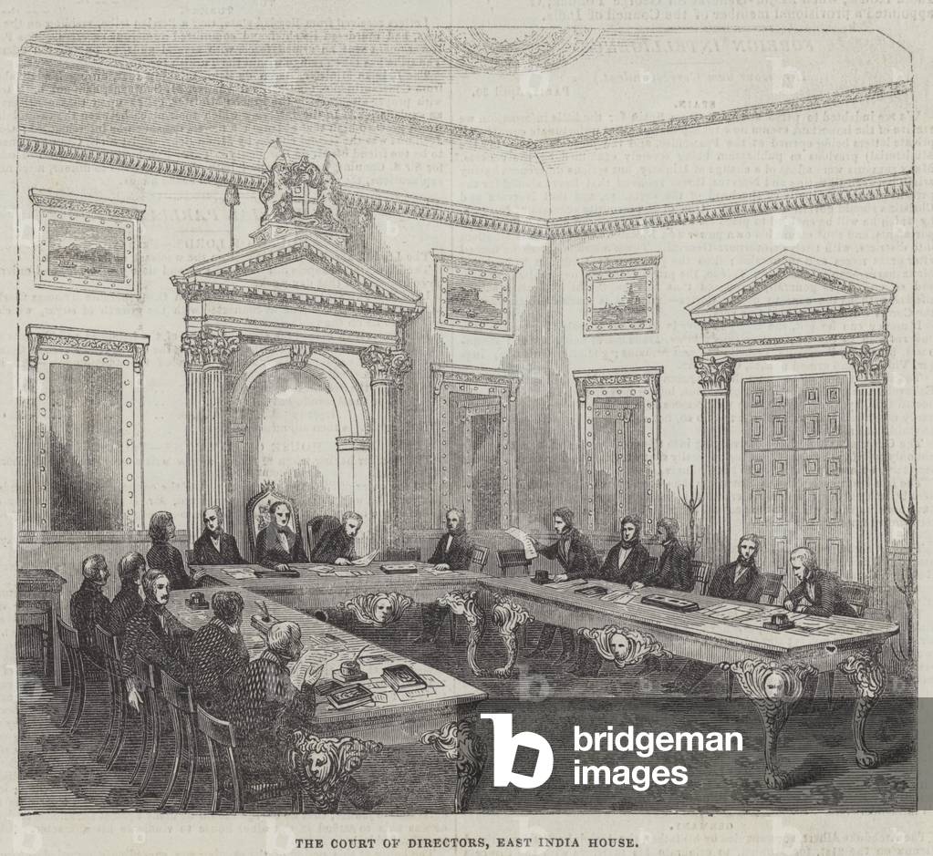 The Court of Directors, East India House (engraving)