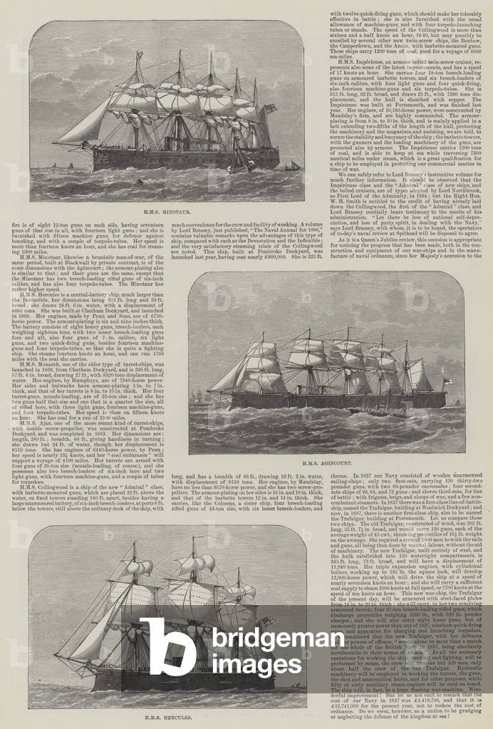 Ships at the Queen's Jubilee Naval Review (engraving)