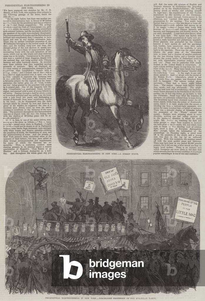 Presidential Electioneering in New York (engraving)