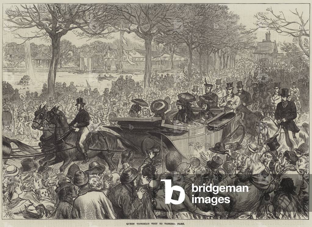 Queen Victoria's Visit to Victoria Park (engraving)