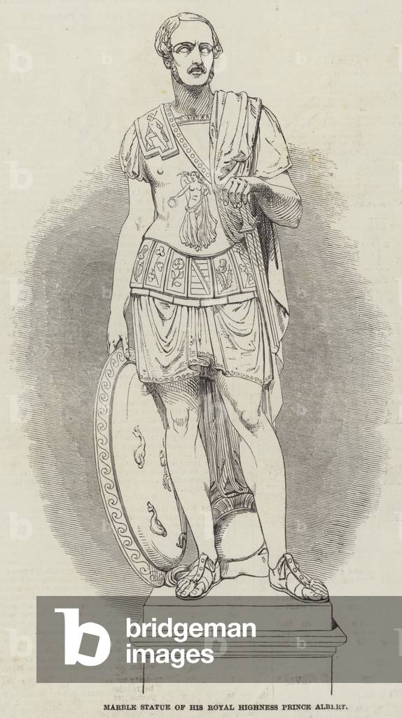 Marble Statue of His Royal Highness Prince Albert (engraving)