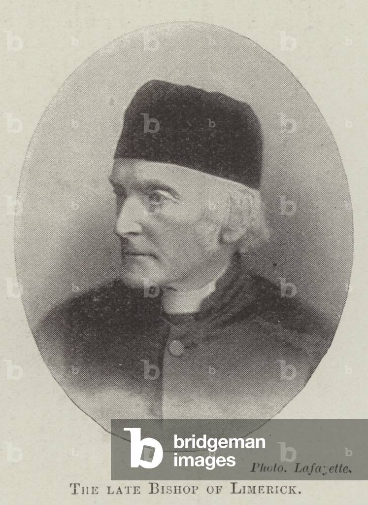 The late Bishop of Limerick (b/w photo)