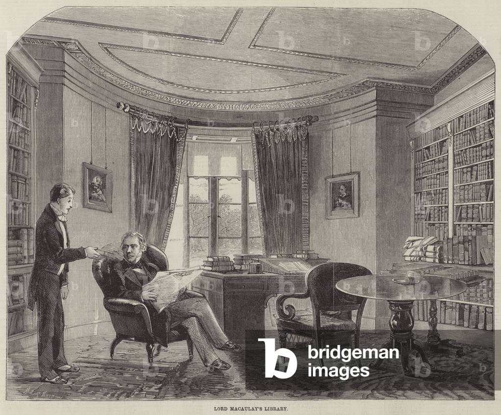 Lord Macaulay's Library (engraving)