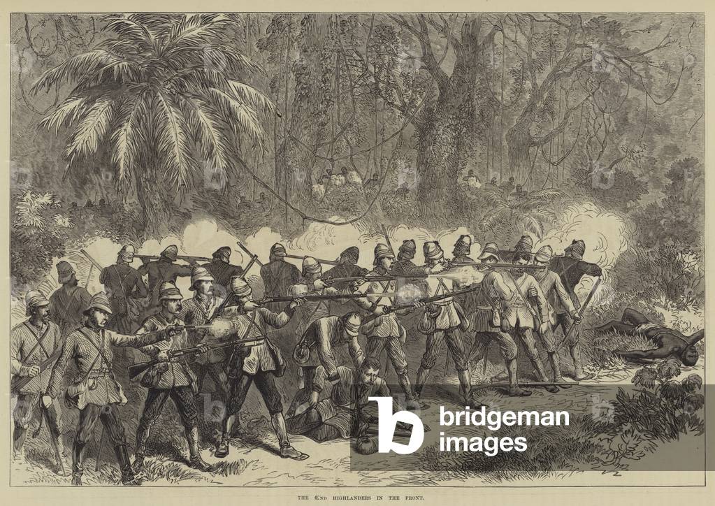 The 42nd Highlanders in the Front (engraving)