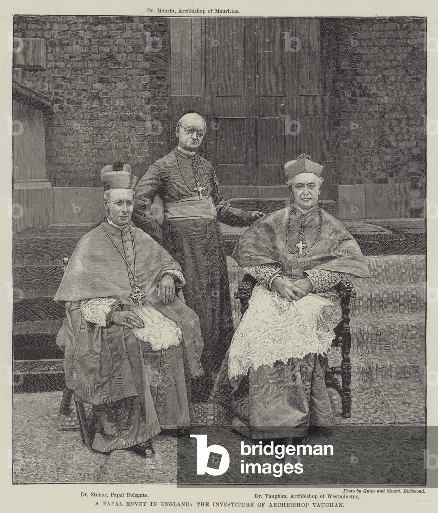 A Papal Envoy in England, the Investiture of Archbishop Vaughan (engraving)