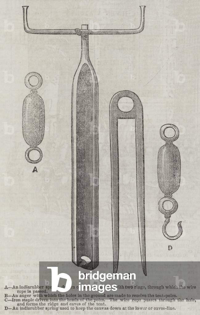 Gray's New Portable Tenting (engraving)