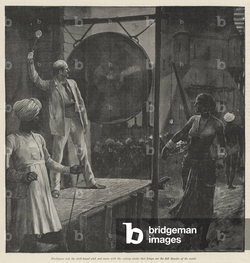 The Bridge Builders, by Rudyard Kipling (litho)