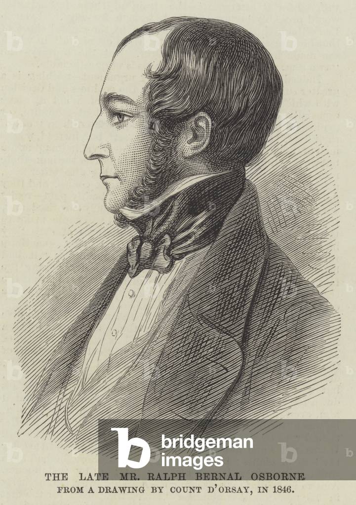 The late Mr Ralph Bernal Osborne (engraving)