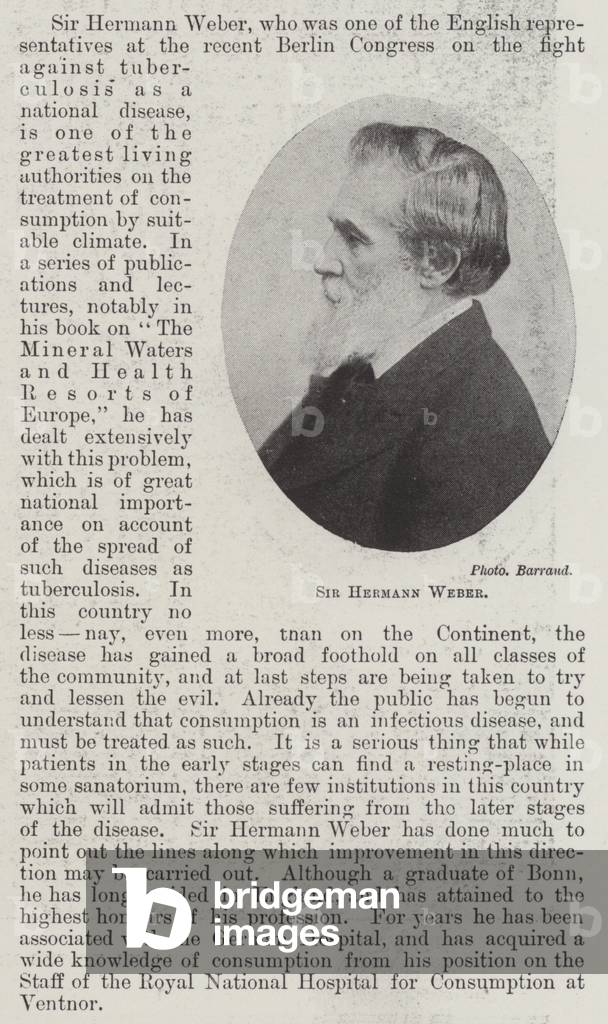 Sir Hermann Weber (b/w photo)