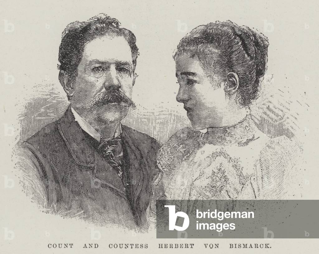 Count and Countess Herbert von Bismarck (engraving)
