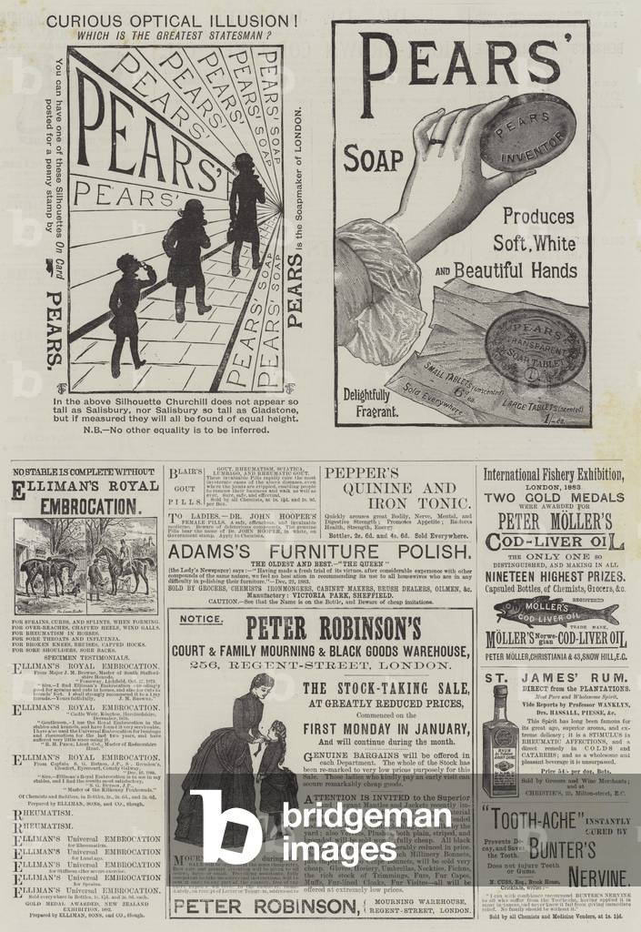 Page of Advertisements (engraving)