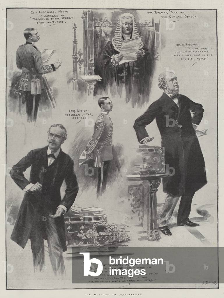 The Opening of Parliament (litho)