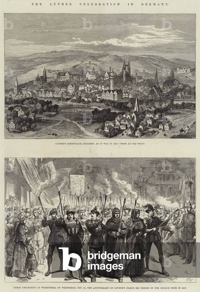 The Luther Celebration in Germany (engraving)