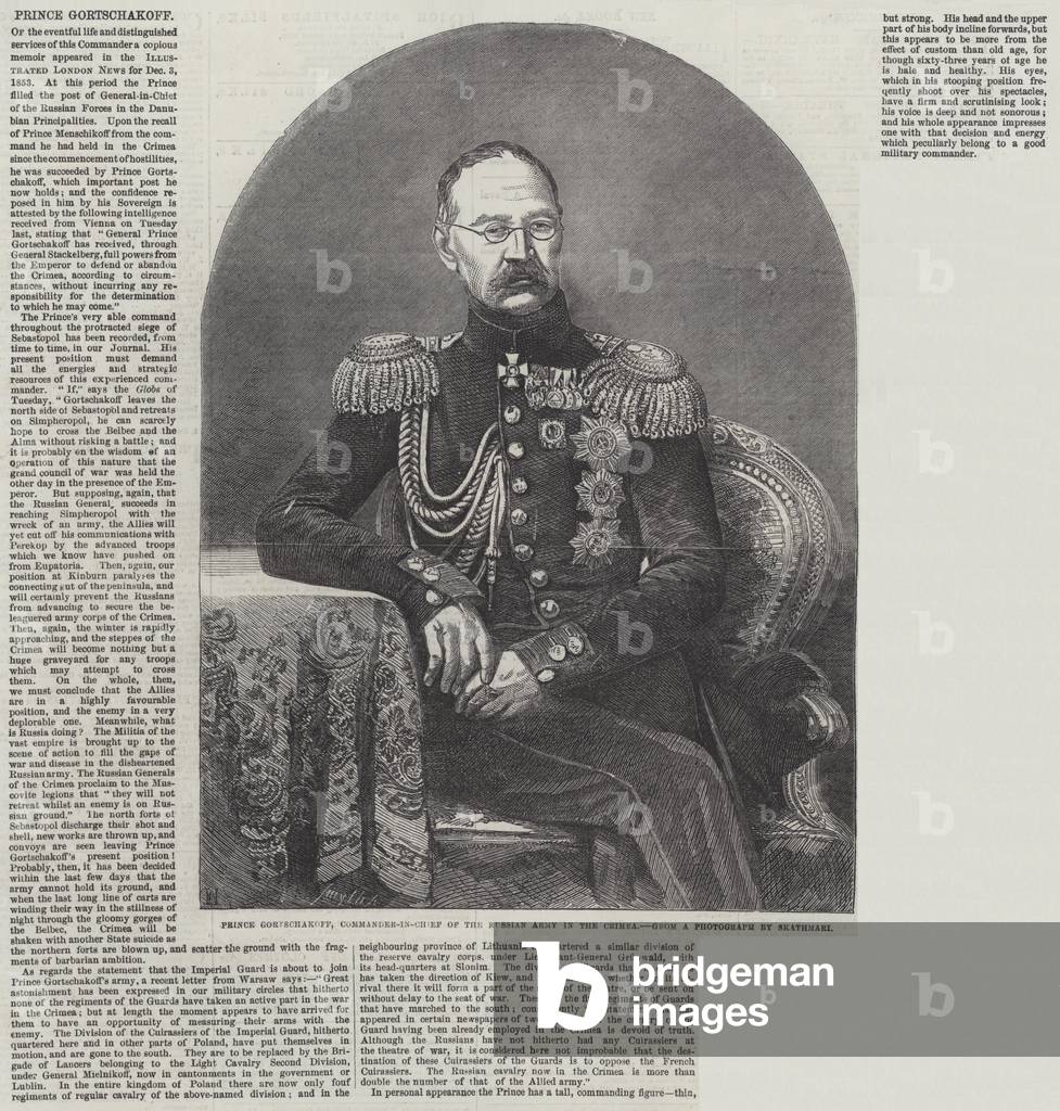 Prince Gortschakoff (engraving)