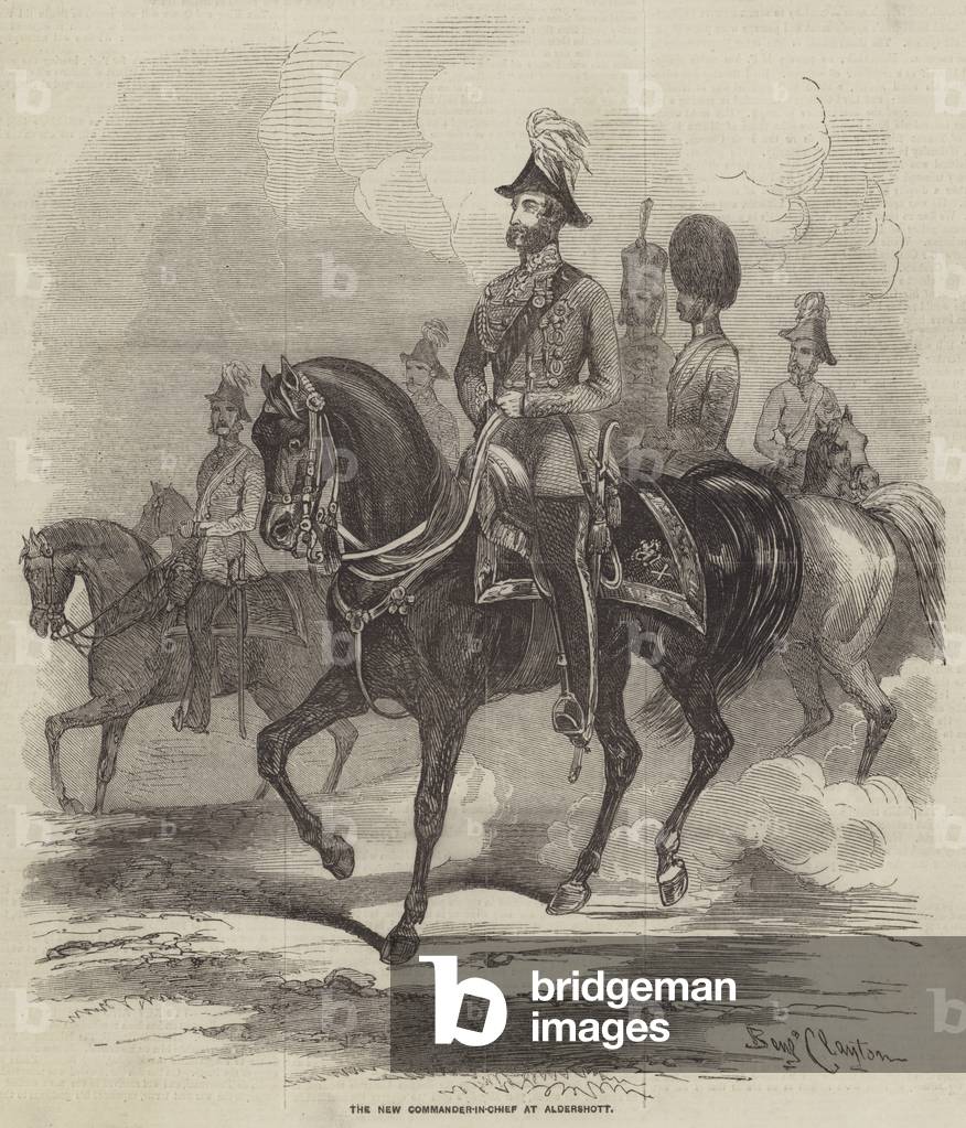 The New Commander-in-Chief at Aldershott (engraving)