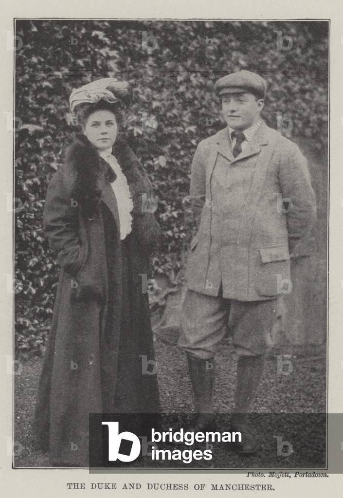The Duke and Duchess of Manchester (b/w photo)
