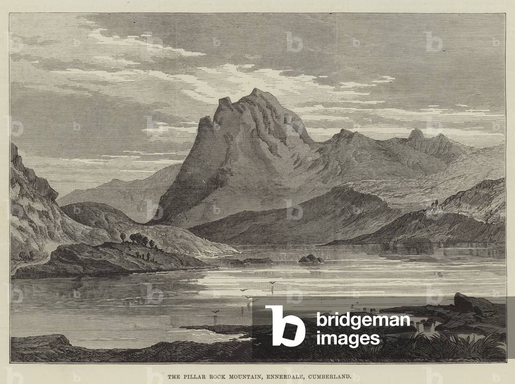 The Pillar Rock Mountain, Ennerdale, Cumberland (engraving)