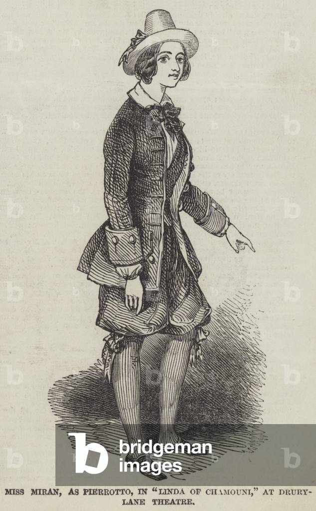 Miss Miran, as Pierrotto, in 