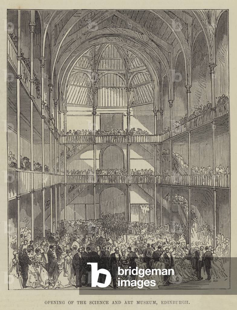 Opening of the Science and Art Museum, Edinburgh (engraving)