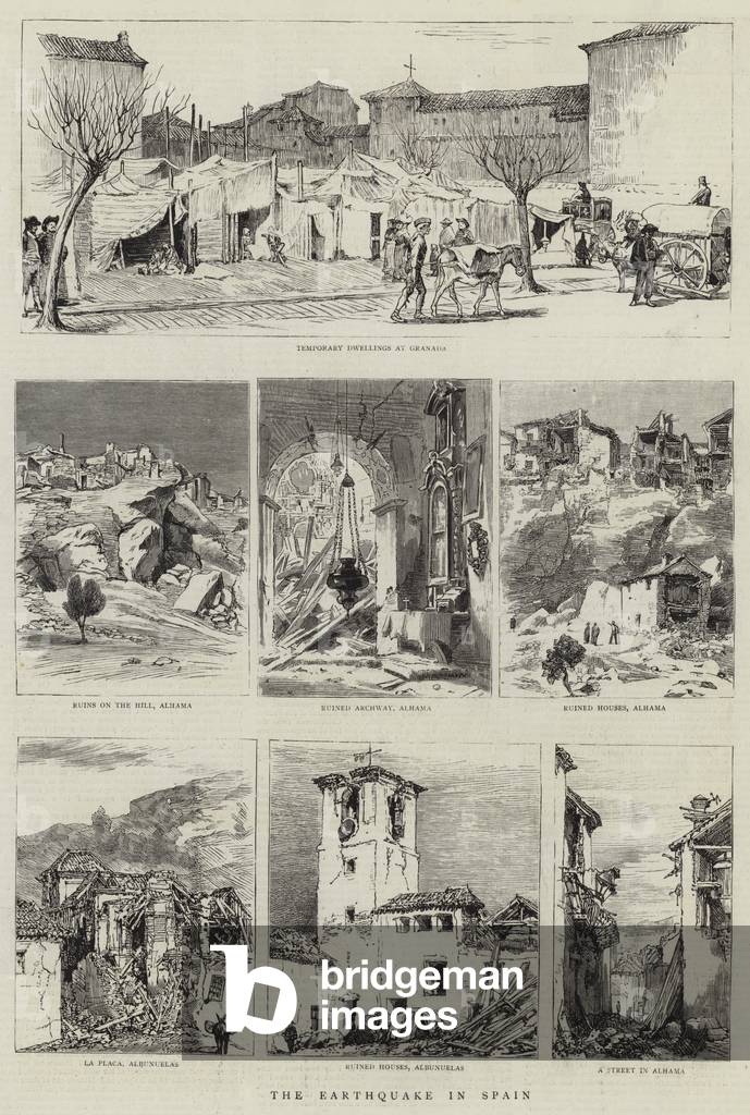 The Earthquake in Spain (engraving)