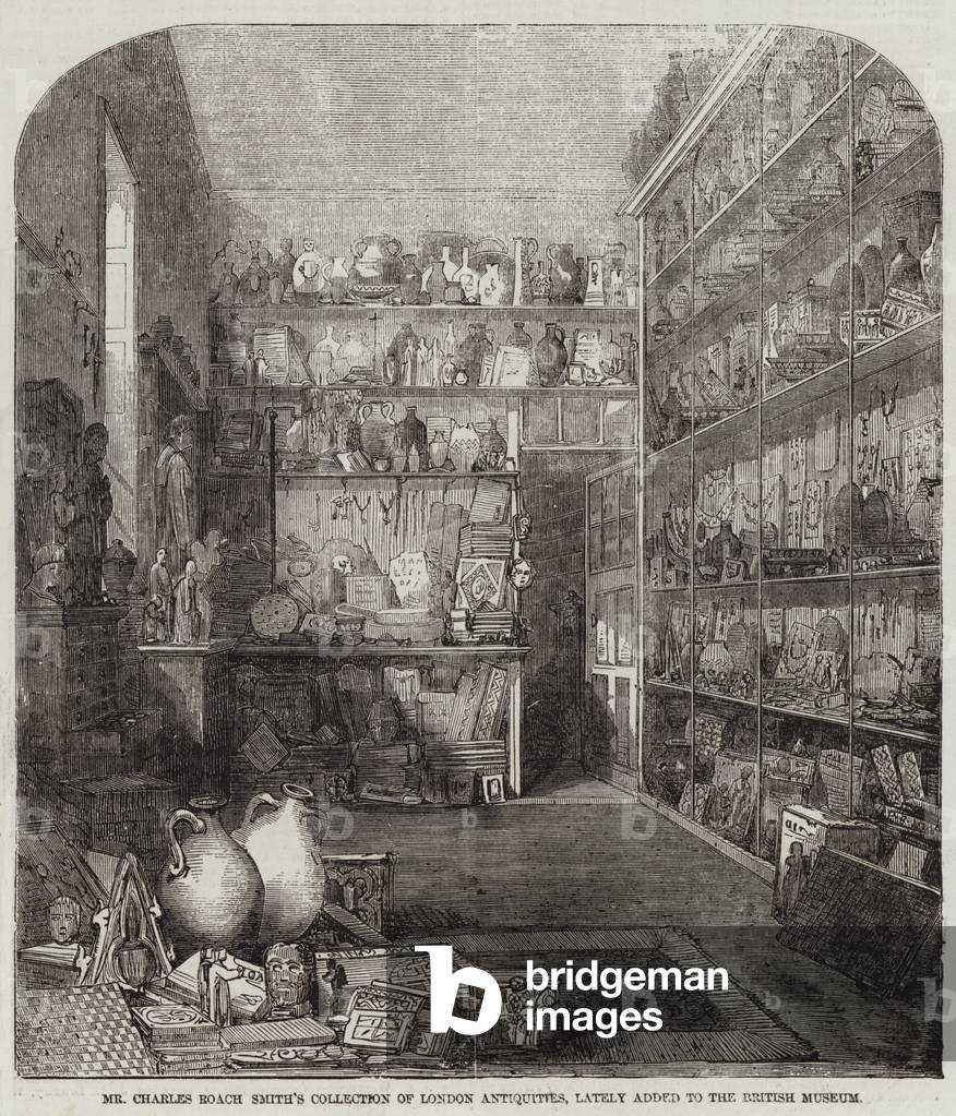 Mr Charles Roach Smith's Collection of London Antiquities, lately added to the British Museum (engraving)