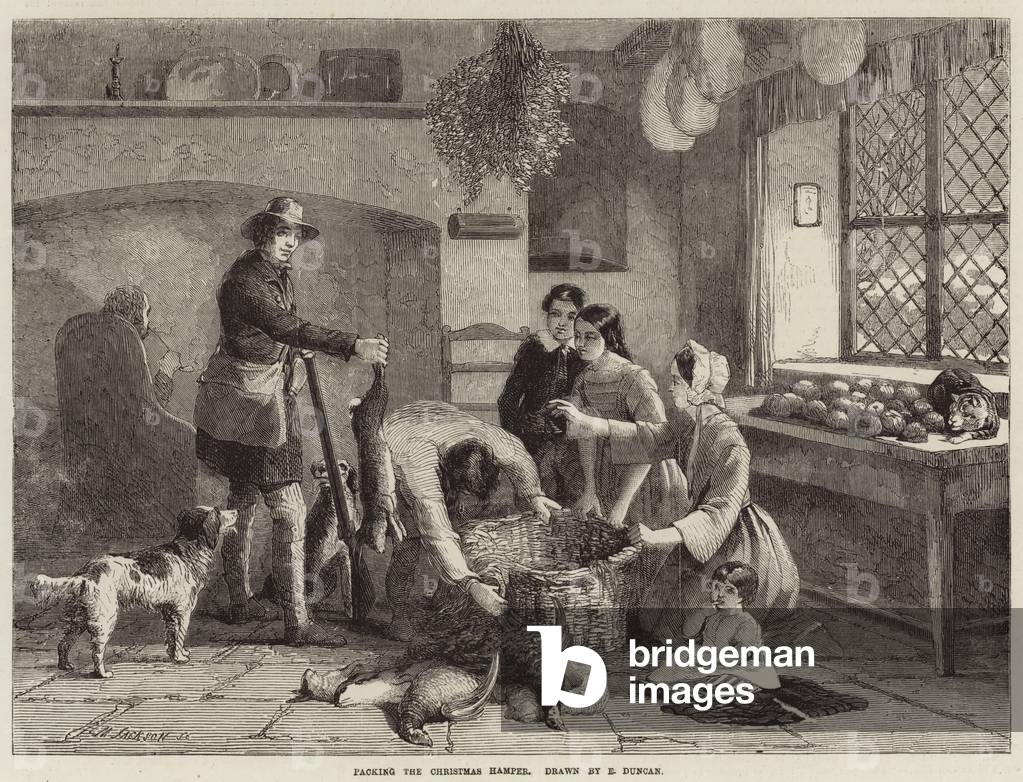Packing the Christmas Hamper (engraving)