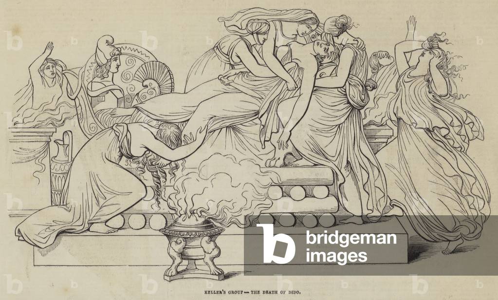 Keller's Group, the Death of Dido (engraving)