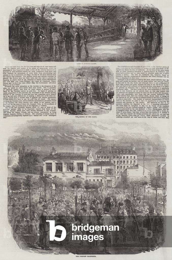 Popular Amusements of Paris (engraving)