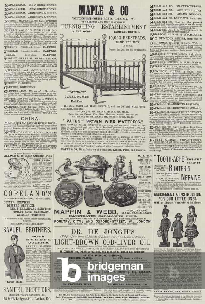 Page of Advertisements (engraving)