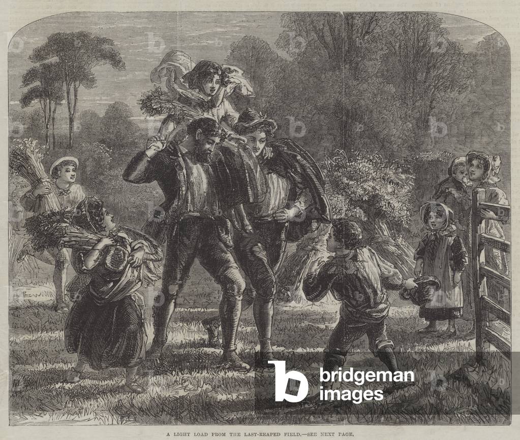 A Light Load from the Last-Reaped Field (engraving)