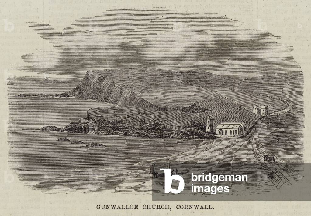 Gunwalloe Church, Cornwall (engraving)