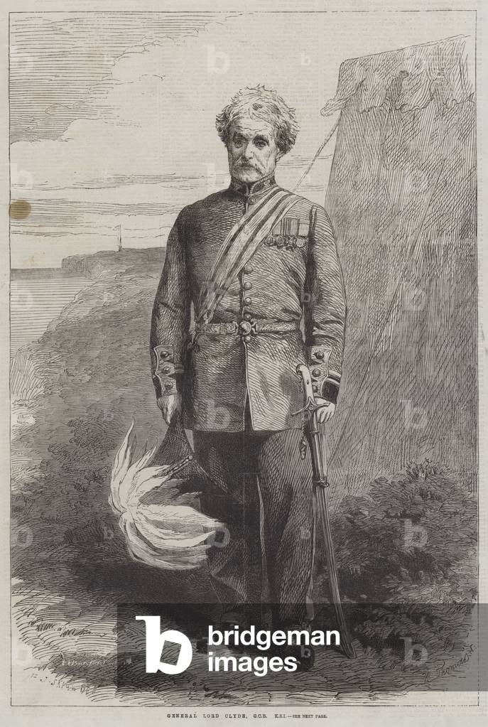 General Lord Clyde, GCB, KSI (engraving)