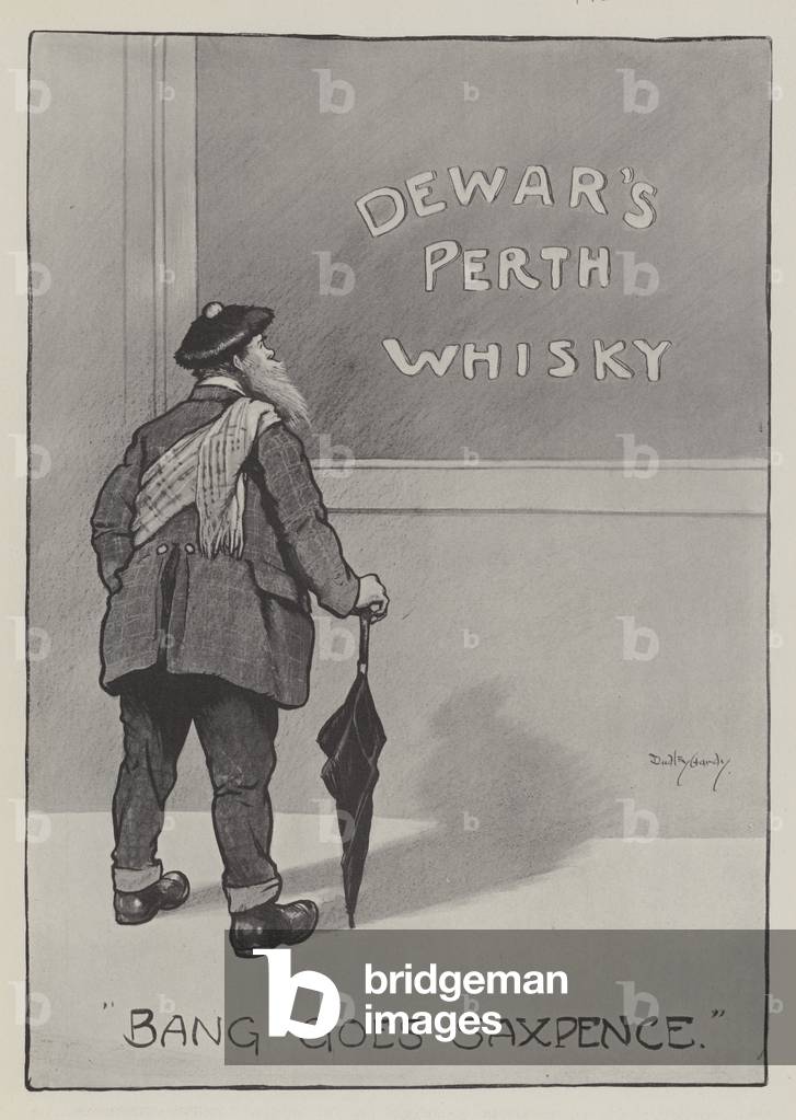 Advertisement, Dewar's Perth Whisky (engraving)