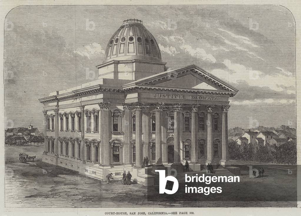 Court-House, San Jose, California (engraving)