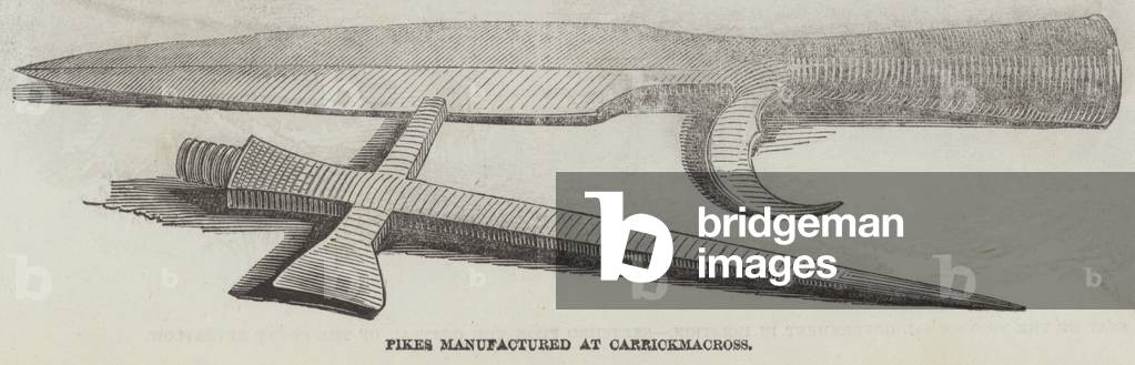 Pikes manufactured at Carrickmacross (engraving)
