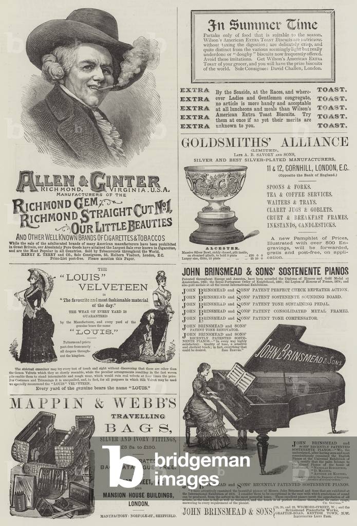 Page of Advertisements (engraving)