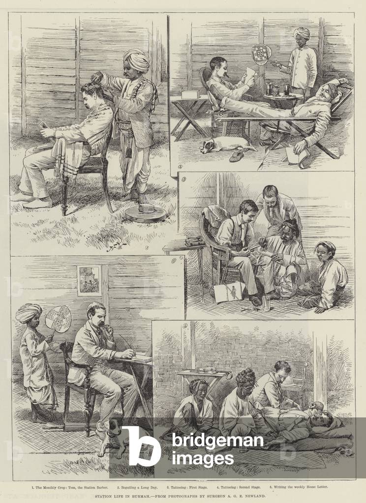 Station Life in Burmah (engraving)