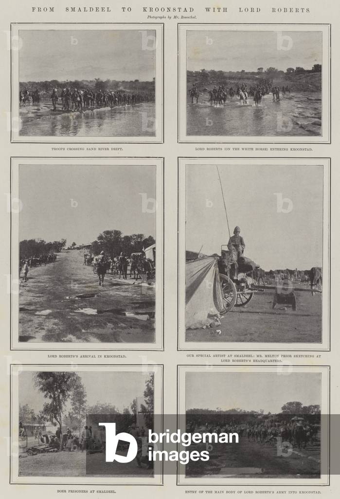 From Smaldeel to Kroonstad with Lord Roberts (b/w photo)