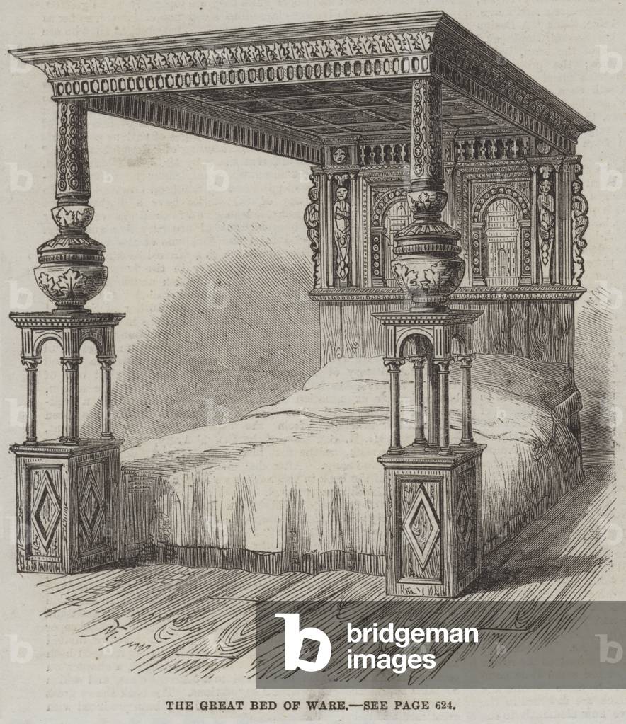 The Great Bed of Ware (engraving)