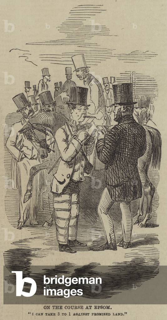 On the Course at Epsom (engraving)