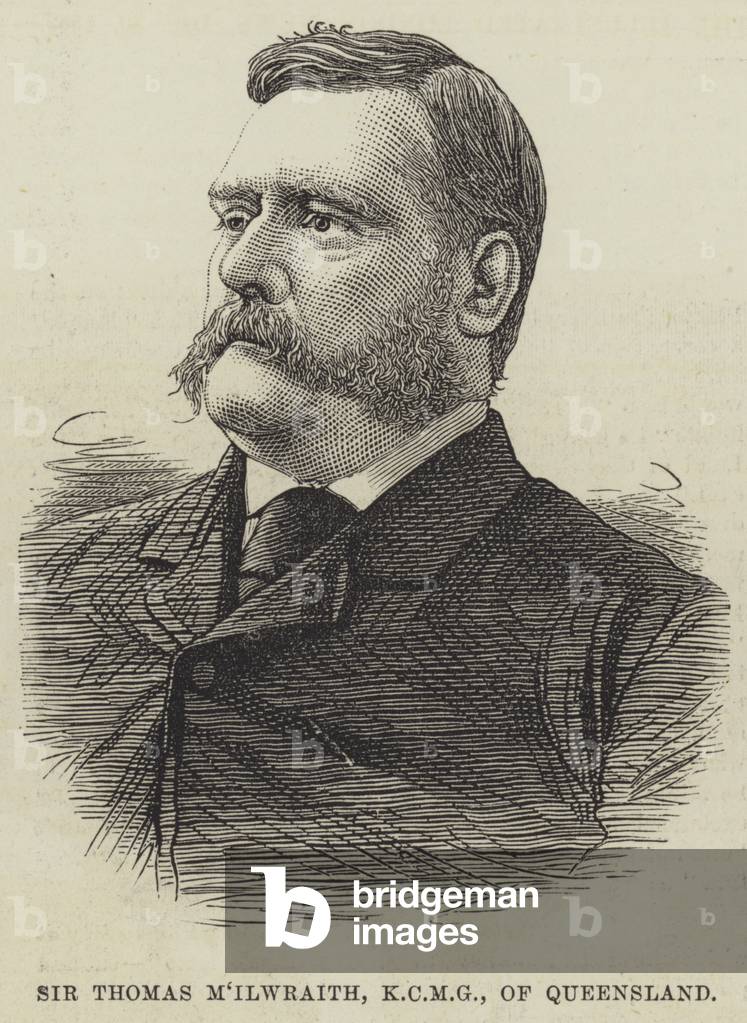 Sir Thomas M'Ilwraith, KCMG, of Queensland (engraving)