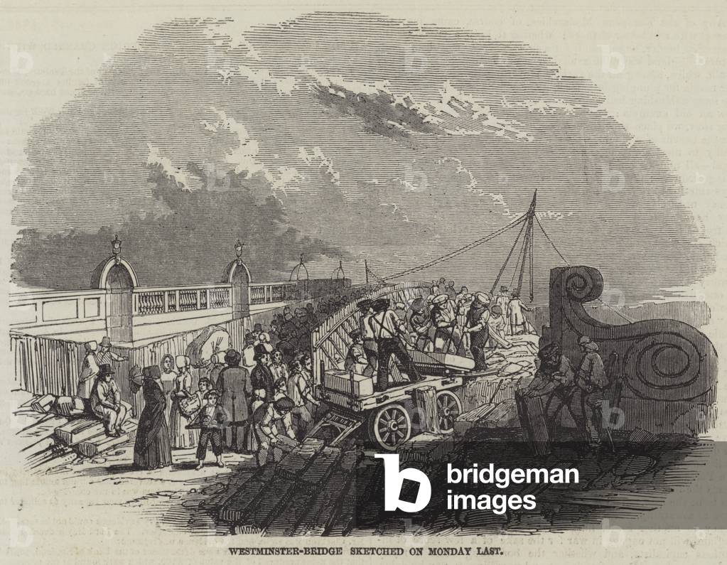 Westminster-Bridge sketched on Monday Last (engraving)