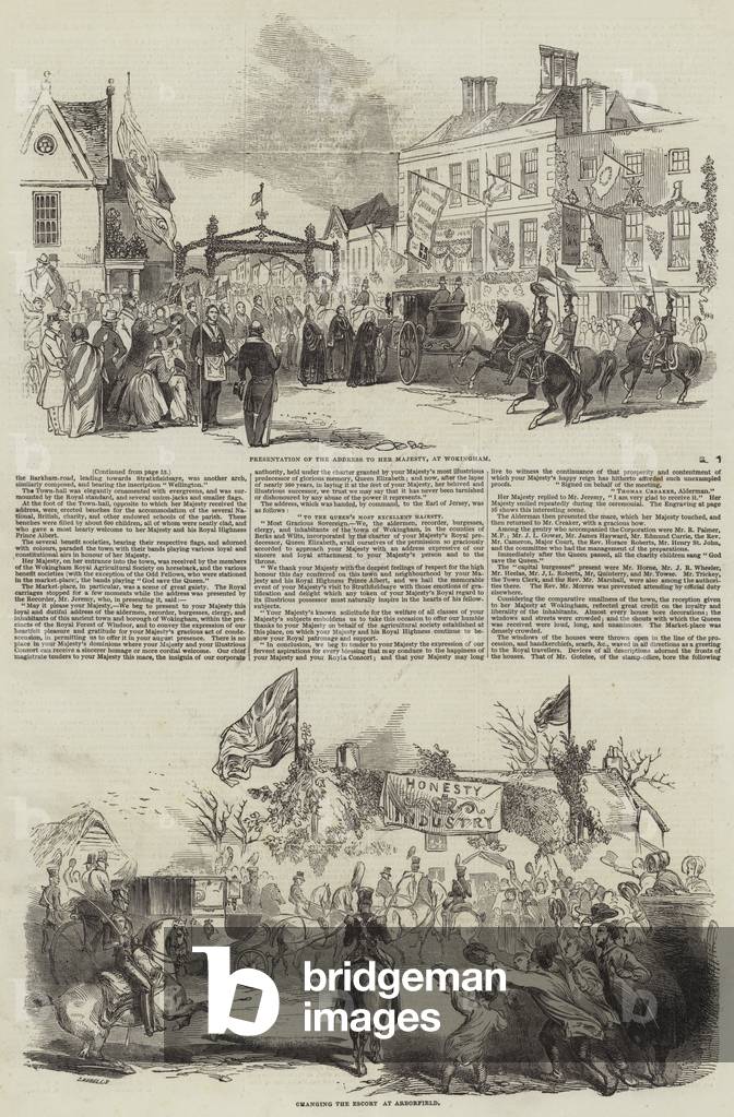 The Queen's Visit to Strathfieldsaye (engraving)