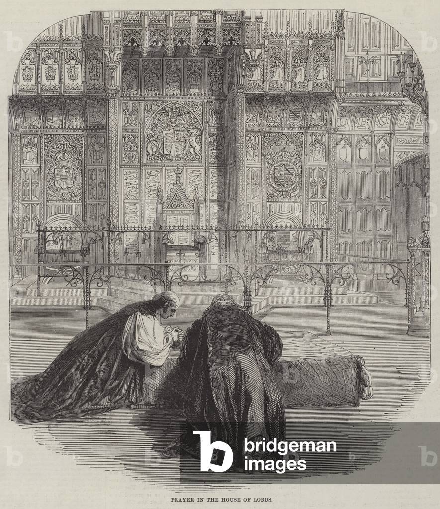Prayer in the House of Lords (engraving)